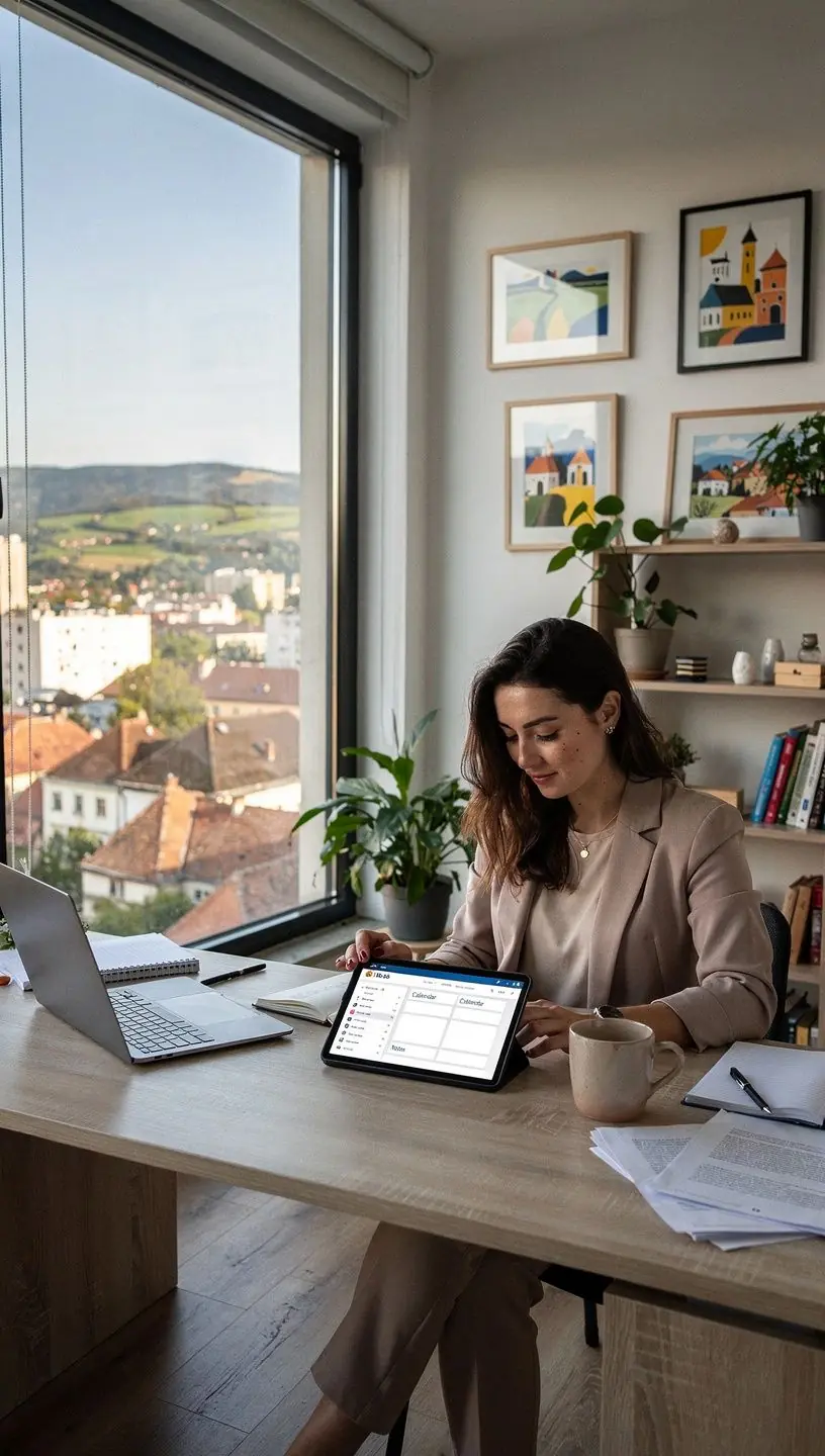 Modern office environment